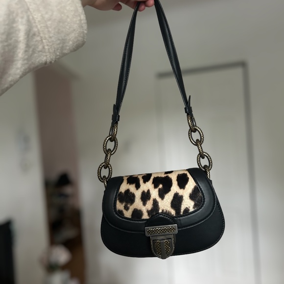 BOTTEGA VENETA 50th Anniversary Umbria Leopard Pony Shoulder Bag - Picture 3 of 4